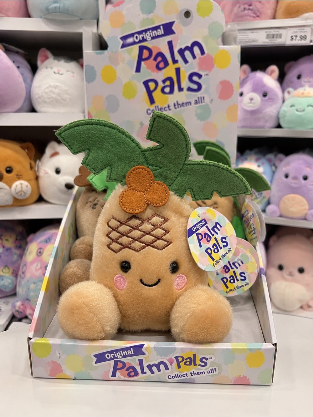 Palm Pals Coconut Tree Plush NWT Aurora Collectable Mini Plush